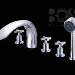 BOSS  大眼鏡蛇浴缸龍頭(五件式)  D-9833